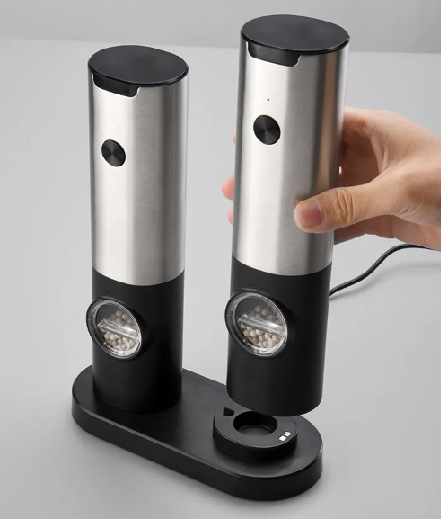 Elektrisk Salt- och Pepparkvarn Set